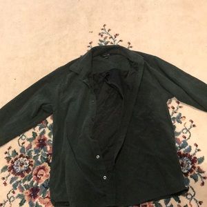 Green Long Sleeve Button Up